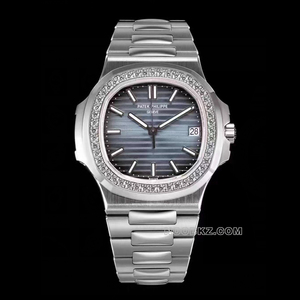 Patek Philippe high-quality watch 3K factory Nautilus dark blue white gold diamond 5713/1G-010