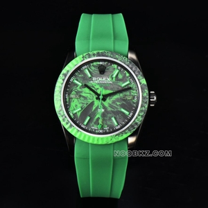 Rolex 5a Watch Diw Factory log type 36 mm carbon fiber green texture