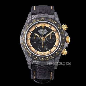 Rolex high quality watch Diw factory Ditona carbon fiber Cream Invert Gold