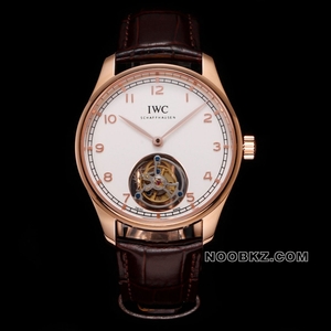 IWC high quality watch TC factory Portugal silver white rose gold tourbillon