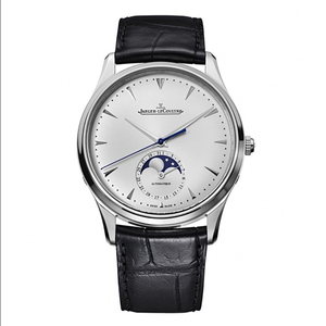 Jaeger-lecoultre replica Watch Master Moon Phase series leather strap men's mechanical watch