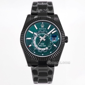 Rolex top replica watch Diw factory longitudinal cyan black steel belt