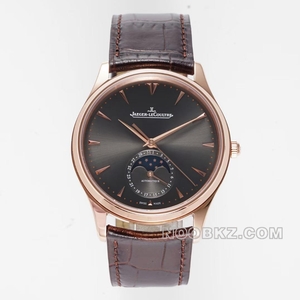 Jaeger-lecoultre 5a watch BF Factory Master rose gold dark grey dial moon phase