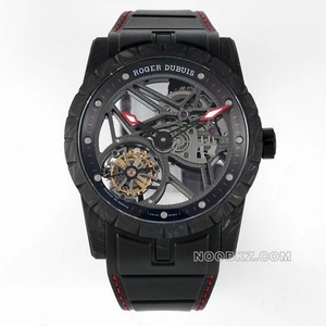 Roger Dubuis top replica watch JBF EXCALIBUR black strap DBEX0577
