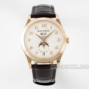 Patek Philippe high quality watch ZF Factory complex function timepiece rose gold and silver white A