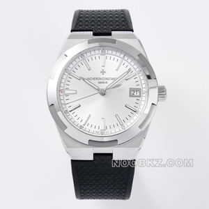 Vacheron Constantin top replica watch MKS factory silver and white dial rubber