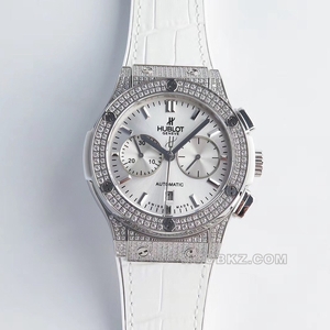 Hublot High quality Watch HB factory classic fusion silver dial with diamond timing