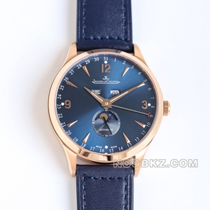 Jaeger-lecoultre High Quality Watch Master Blue Dial Moon Phase Rose gold