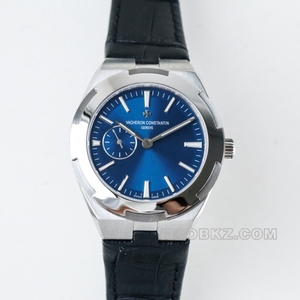 Vacheron Constantin 1:1 Super Clone Watch criss-cross four seas blue dial black leather