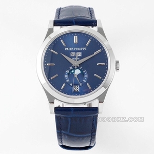 Patek Philippe 1:1 Super Clone Watch PPF Factory complex function timepiece White Gold Blue moon pha