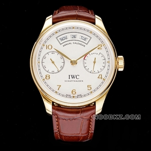 IWC high-quality watch AZ factory Portuguese calendar red gold white IW503504