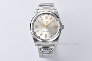 Rolex top replica watch C Factory Oyster Constant Motion 41mm silver m124300-0001