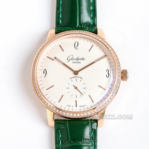 Glashutte original 1:1 super clone watch TW factory VINTAGE white dial rose gold with diamond small 