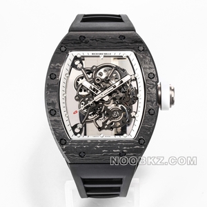 RICHARD MILLE 1:1 Super Clone Watch BBR Factory Men's Black and white RM 055 NTPT